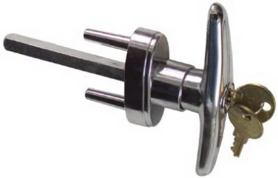 Chrome  Garage Door Metal T-Handle