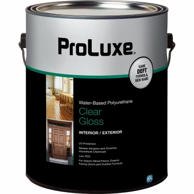 Water-Based Polyurethane Finish, Interior/ Exterior, Gloss, Gallon