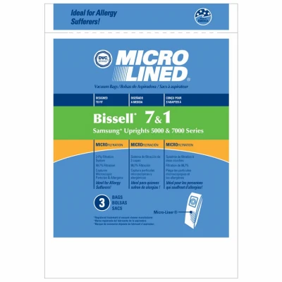 Vacuum Cleaner Bags, Upright 1-7, 3-Pk.
