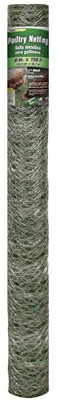 Galvanized Steel Poultry Netting with 2-Inch Mesh, 60-Inch by 150-Foot Roll