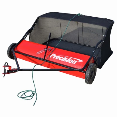 PRECISION Tow-Behind Lawn Leaf Sweeper, 15-Cu. Ft. Capacity, 48-In.