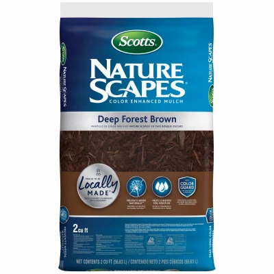 Nature Scapes Color-Enhanced Mulch, Forest Brown, 2-Cu. Ft.