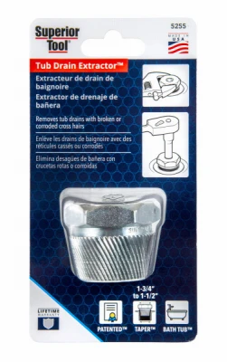 Tub Drain Extractor Removal Tool, 1.5 In.