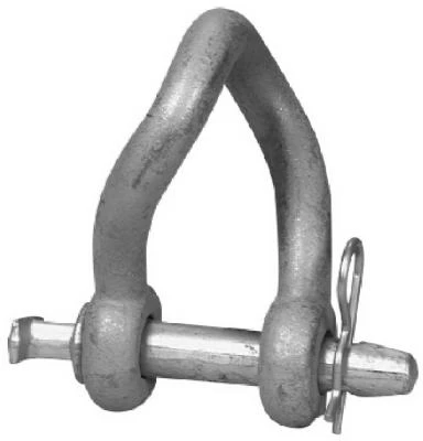 Twisted Clevis, Galvanized Steel, 7/8-inch Long With 3/4-inch Pin Diameter