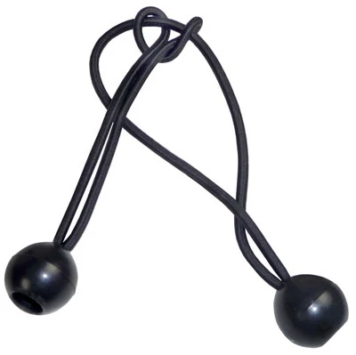 Bungee Cord, Black, 8 In., 25-Pk.