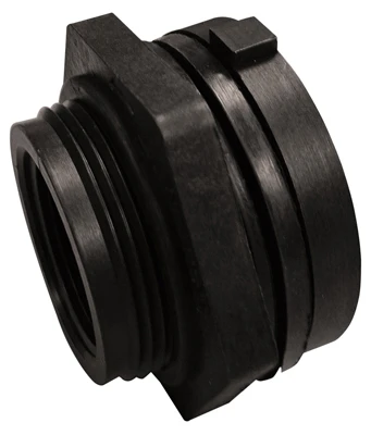 Pipe Fitting, Schedule 40 PVC Bulkhead Fitting, 1-1/4 In.