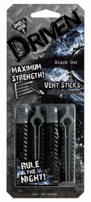 Driven Car Air Freshener, Vent Stick, Titanium Rain Scent, 4-Pk.