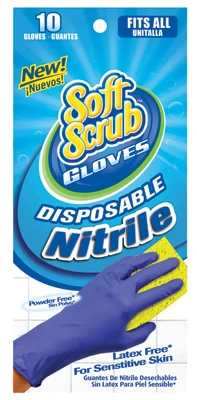 Disposable Nitrile Gloves, Latex & Powder Free, Blue, One Size, 10-Ct.