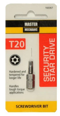 Tx20 Torx Security Bit, 1-inch For Versatile Applications