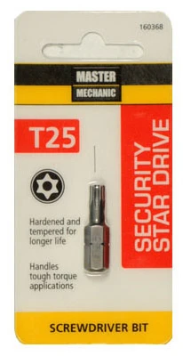 Torx Security Bit, T25, 1 In.