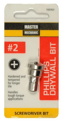 Number 2 Phillips Head Drywall Screwdriver Bit for Power Drills