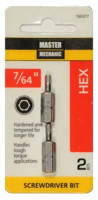 MM 2PK 1/8"Hex Key1"Bit