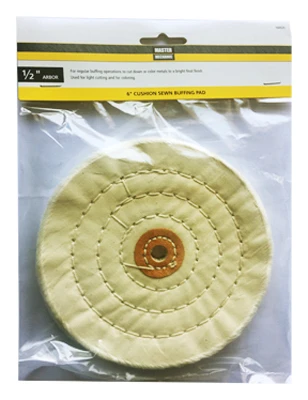 Cushion Sewn Buffing Pad, 6 In.