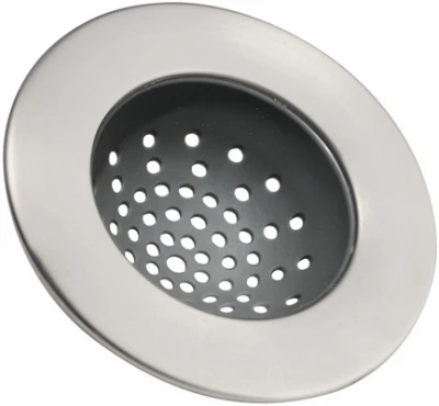 Sink Drain Strainer, Brushed Stainless Steel, Standard Size