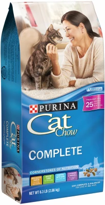 Dry Cat Food, Complete, 6.3 Lb Bag