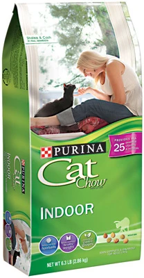 Dry Cat Food, Indoor, 6.3 Lb. Bag