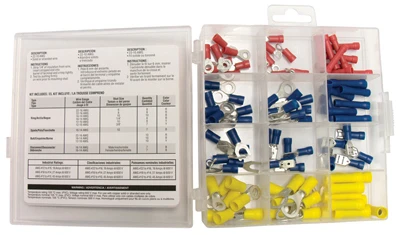 Electrical Terminal Connector Kit, 100-Pc.