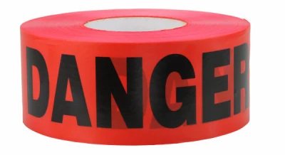  Danger  Barricade Tape, Red, Waterproof, 3 In. x 300 Ft.