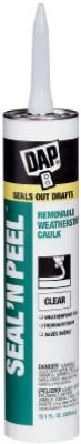 Seal 'N Peel Removable Caulk, 10.1-oz.