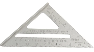 7 Inch Aluminum Rafter Square for Carpentry and Framing