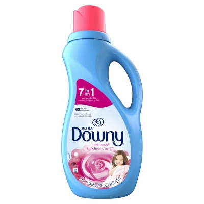 Ultra Liquid Fabric Conditioner & Softener, April Fresh Scent, 60 Loads, 44 Fl. oz.