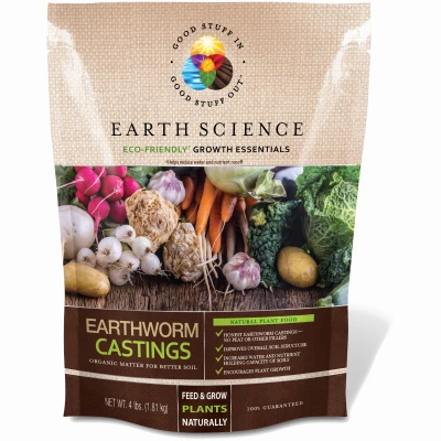 Growth Essentials Earthworm Castings, 4 Lb.
