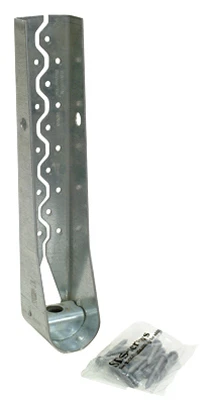 Predeflected Hold Down with Screws, 10 Gauge, 3 x 16-5/8 In.
