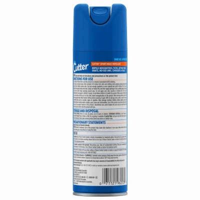 Sport Insect Repellent Aerosol Spray, 6 Ounce Can for Outdoor Protection