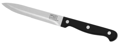 Essentials Utility Knife, Stainless Steel & Black, 4.75-In.