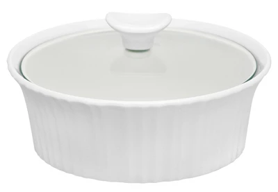 Casserole Dish With Glass Lid, French White III, 1.5-Qt.