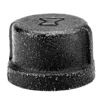 Black Pipe Cap, 1/4 In.