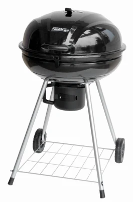 Charcoal Kettle Grill, Black Porcelain-Coated Bowl, 22 In.