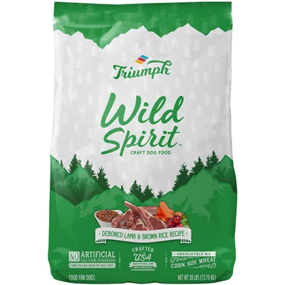 Wild Spirit Dry Dog Food, Lamb & Rice, 28 Lbs.