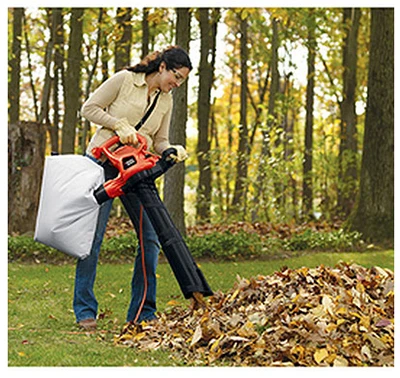 Three-In-One Electric Leaf Blower Vacuum Mulcher with 230 Miles Per Hour Air Speed