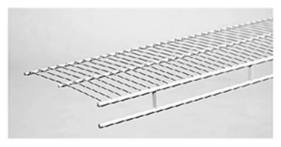 Wardrobe Wire Shelf, White, 12-In. x 12-Ft.