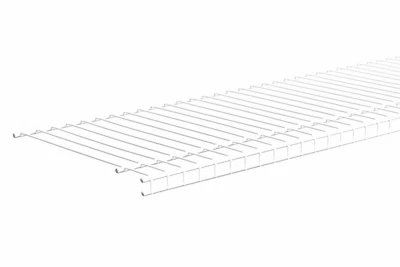 Superslide Wire Shelf, White, 12-In. x 12-Ft.