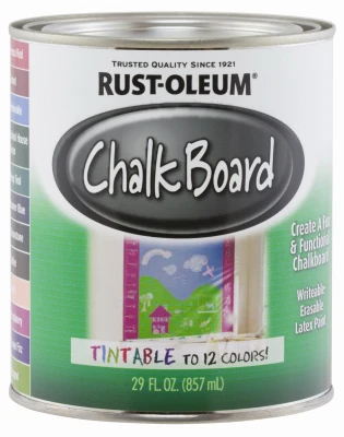 Specialty Chalkboard Latex Paint, Tintable in Store, 29-oz..