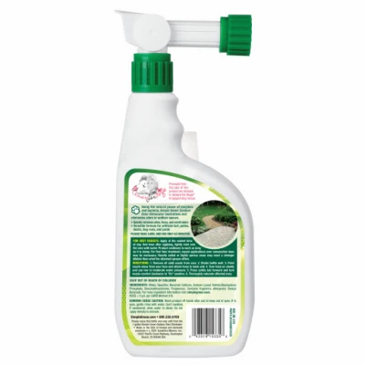 Outdoor Pet Odor Eliminator Spray, 32 Ounce Bottle for Effective Odor Removal