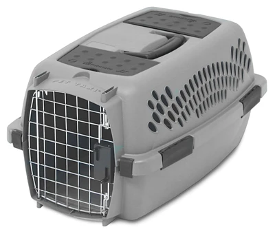 Pet Carrier, Light Gray, For 10-Lbs.