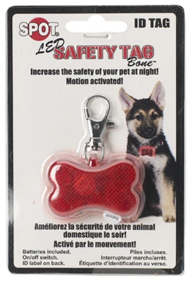 Safe-T-Tag LED Pet Tag with Light for Enhanced Visibility and Safety