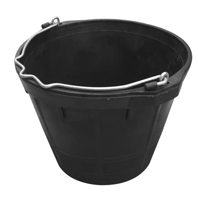 Heavy-duty Rubber Bucket, 10-quart For Livestock And Dairy Use