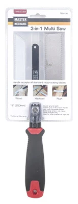 3-in-1 Multi Hand Saw With Interchangeable Blades And Rubber Grip