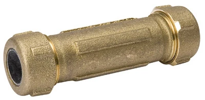 Brass Compression Repair Pipe Coupling, 1/2 In.