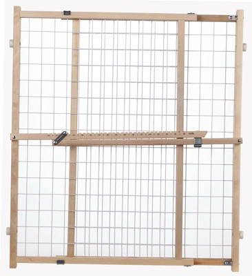 Portable Gate, Extra-Wide, Wire Mesh, 29.5 -50 x 32-In.