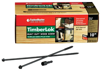Timberlok Wood Screws, 10 In., 250-Pk.