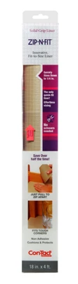 Zip N' Fit Shelf Liner, Taupe, 18-In. x 4-Ft.