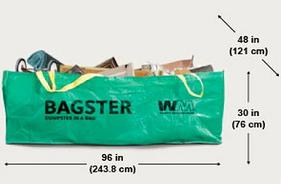 Dumpster In Bag, 8 x 4 x 2.5 Ft.