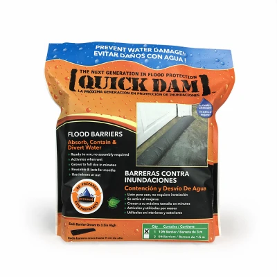 Flood Barrier Fabric, Black, 6-In. x 10-Ft.