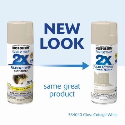 Painter's Touch 2X Spray Paint Cottage White 12 Ounce Can