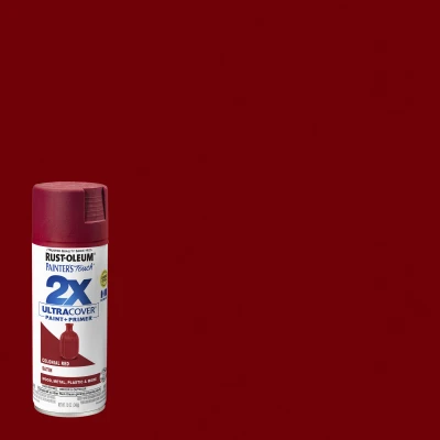 Painter's Touch 2X Spray Paint, Satin Colonial Red, 12-oz.